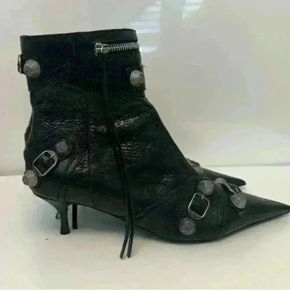 NWT BALENZIAGA Carole leather Bootie size 8 - Picture 6 of 10